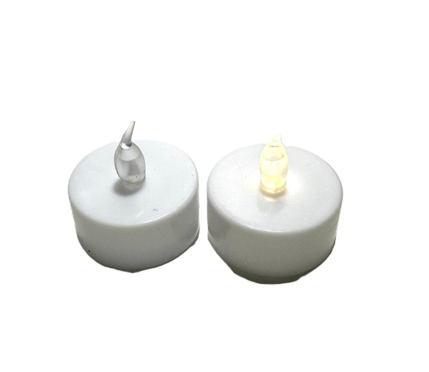 LED Flame Tea Light Candle Set Warm White