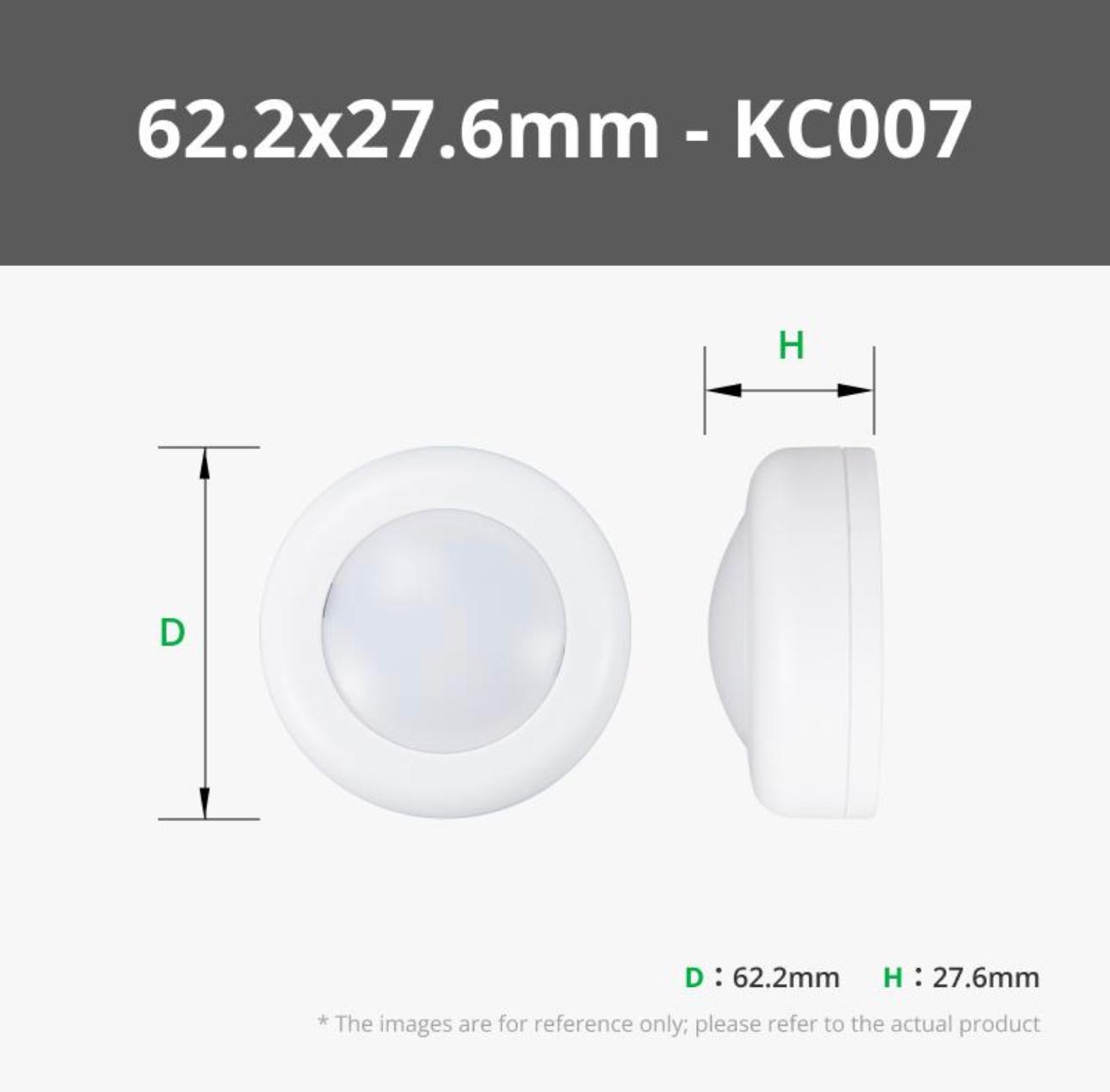 Remote Controlled 16-color RGBW Puck Lights (2pcs) - KC007 AAA - RGBW (2 PCS)