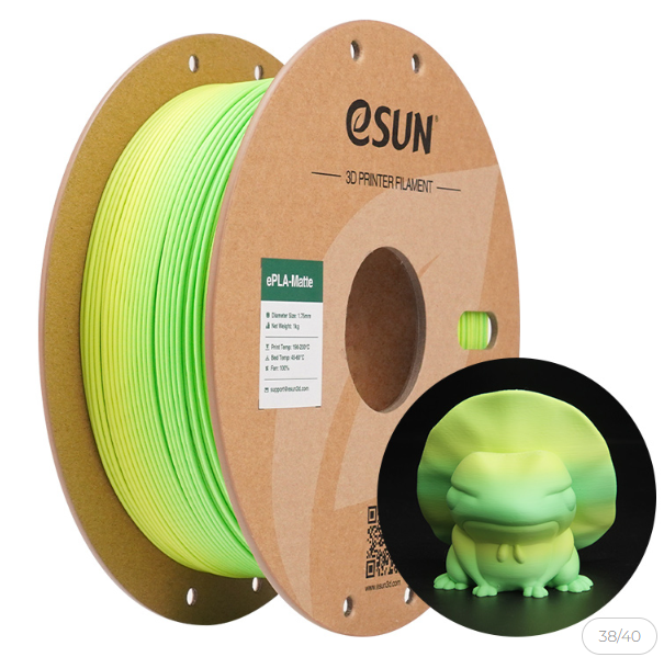 eSUN PLA-Matte Rainbow color PADDY FIELD 3D Printer Filament 1.75mm, 1kg.