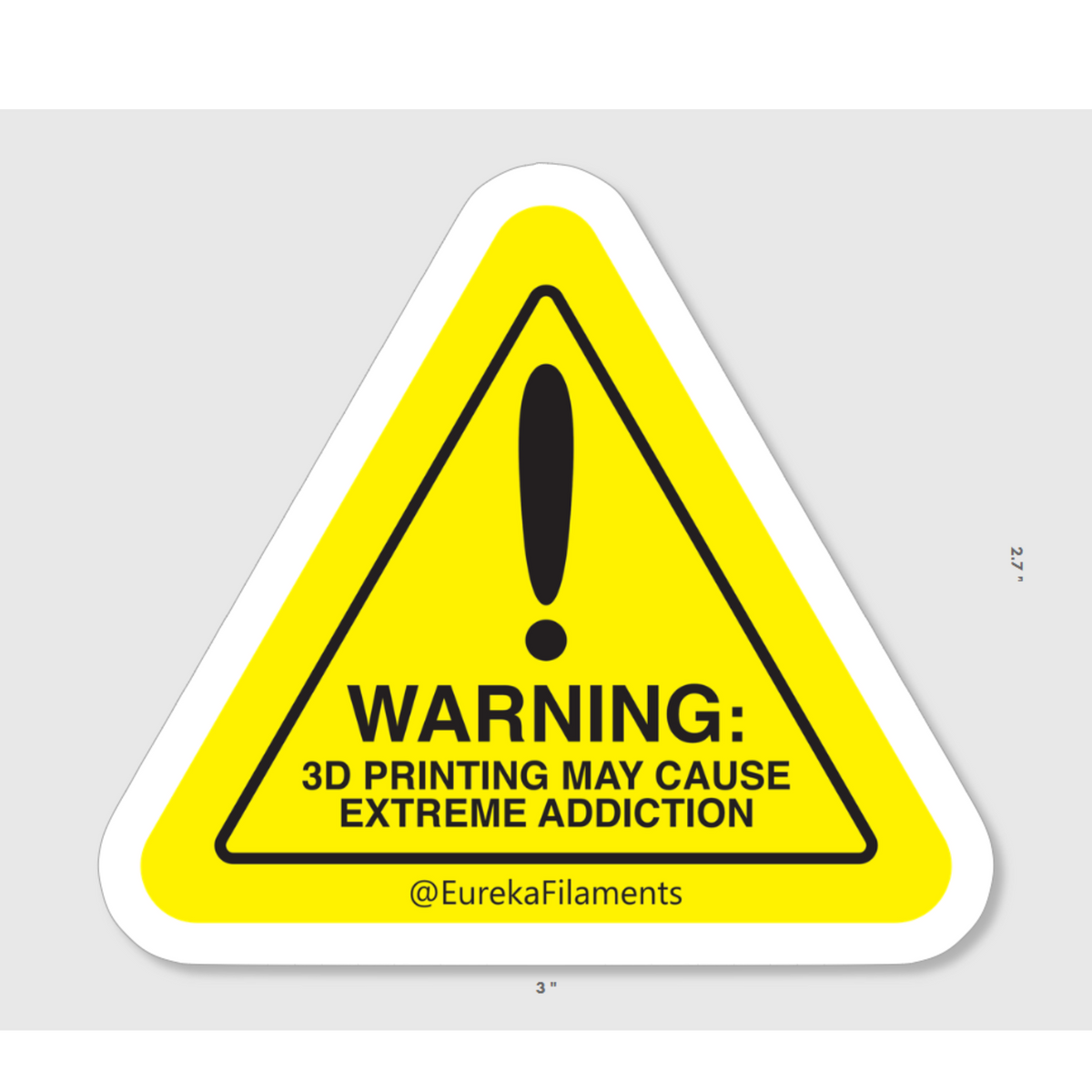 Addict Printing 3D Printing Addiction Sticker – Eureka Filaments