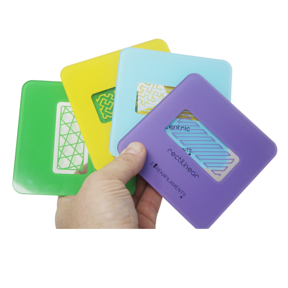 3D Print Infill Pattern Coasters Set – Eureka Filaments