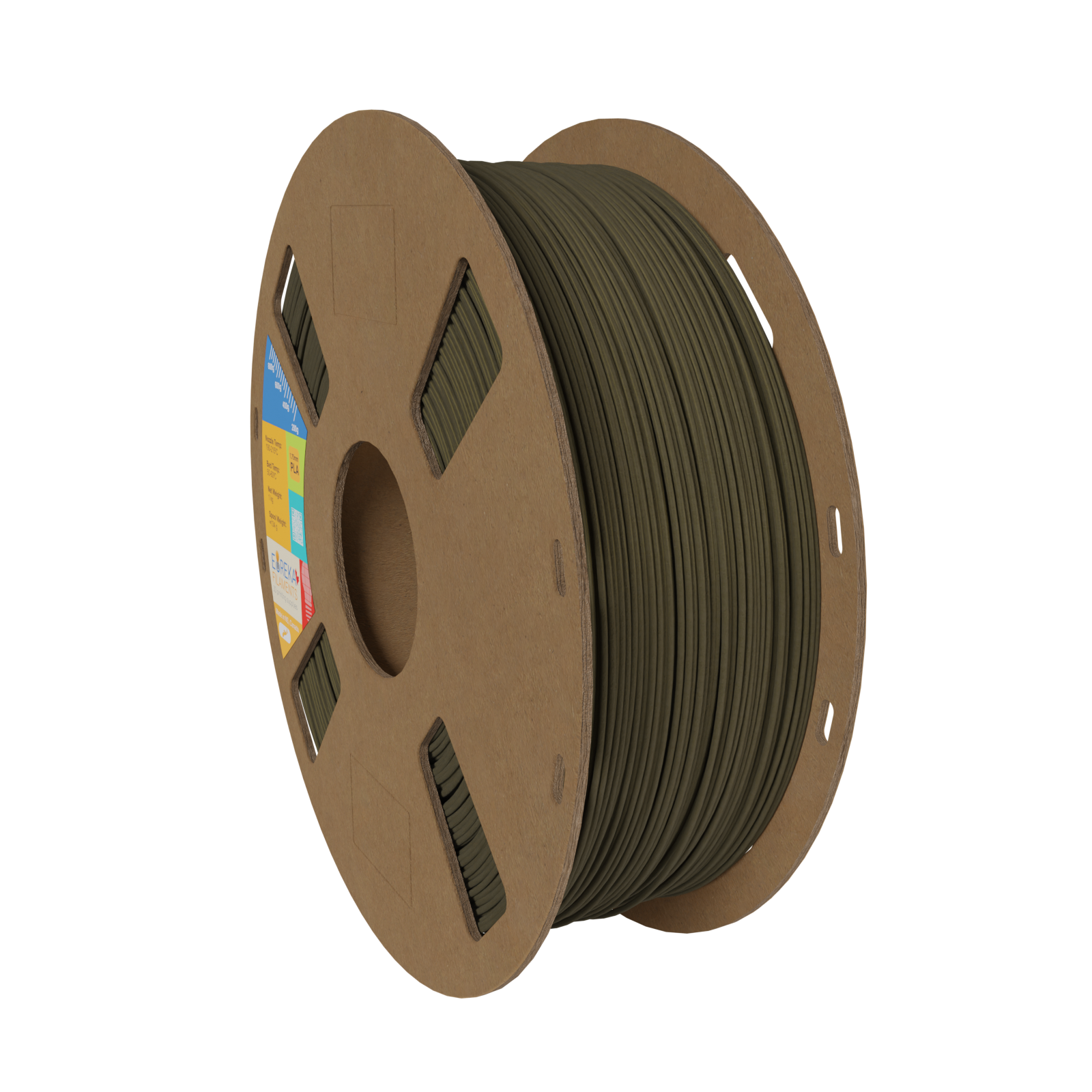 EurekaFil Army Green 4043D 1.75mm PLA Filament 1kg