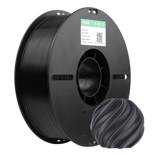 eSUN eASA color BLACK (Enhanced ASA) 3D Printed Filament 1.75mm, 1kg