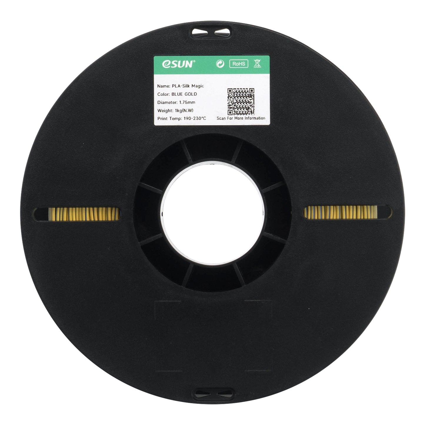 eSUN PLA-Silk Magic color BLUE GOLD 3D Printer Filament 1.75mm, 1kg.