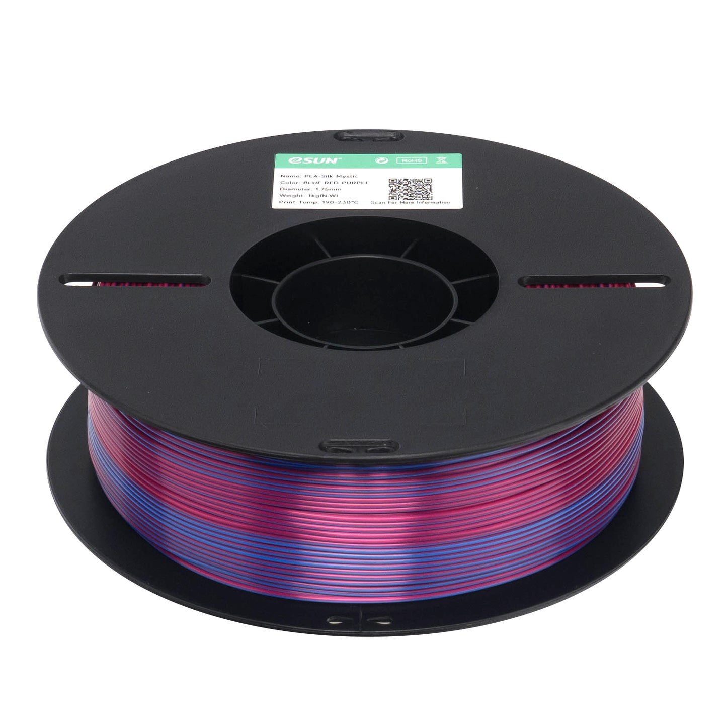 eSUN PLA-Silk Mystic color BLUE RED PURPLE 3D Printer Filament 1.75mm, 1kg.