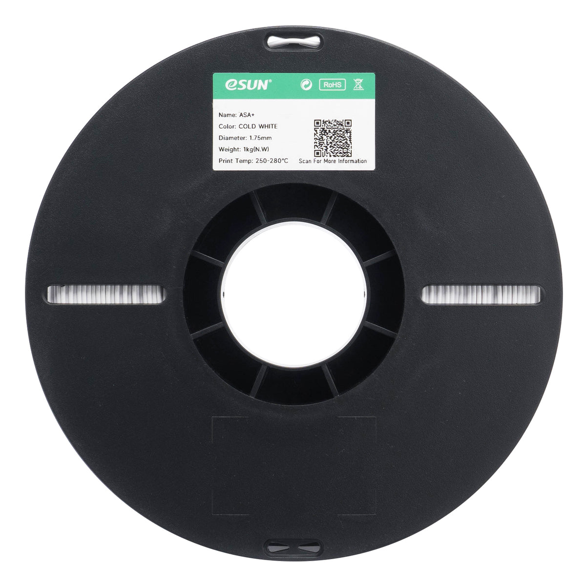 eSUN eASA color COLD WHITE (Enhanced ASA) 3D Printed Filament 1.75mm, 1kg.