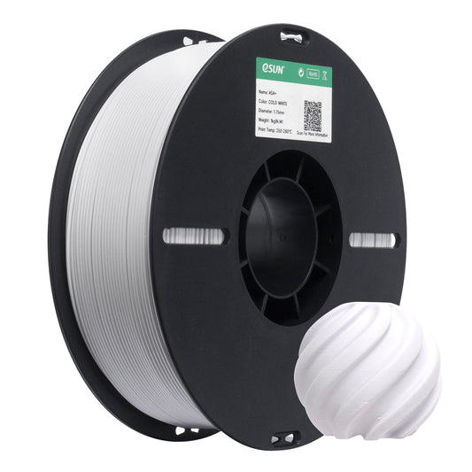 eSUN eASA color COLD WHITE (Enhanced ASA) 3D Printed Filament 1.75mm, 1kg.