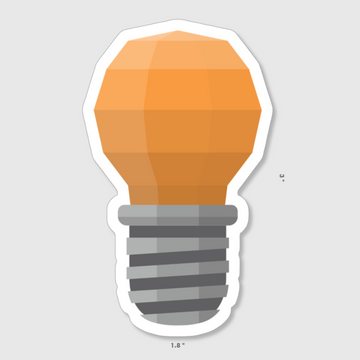 Eureka Filaments Bulb Sticker