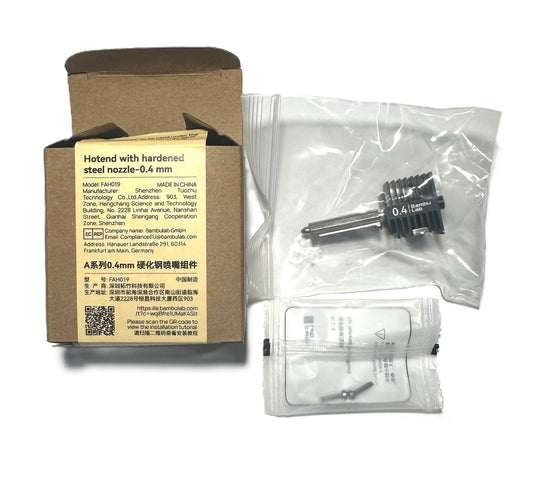 Bambu Lab A1 Hotend with Hardened Steel Nozzle - 0.4mm