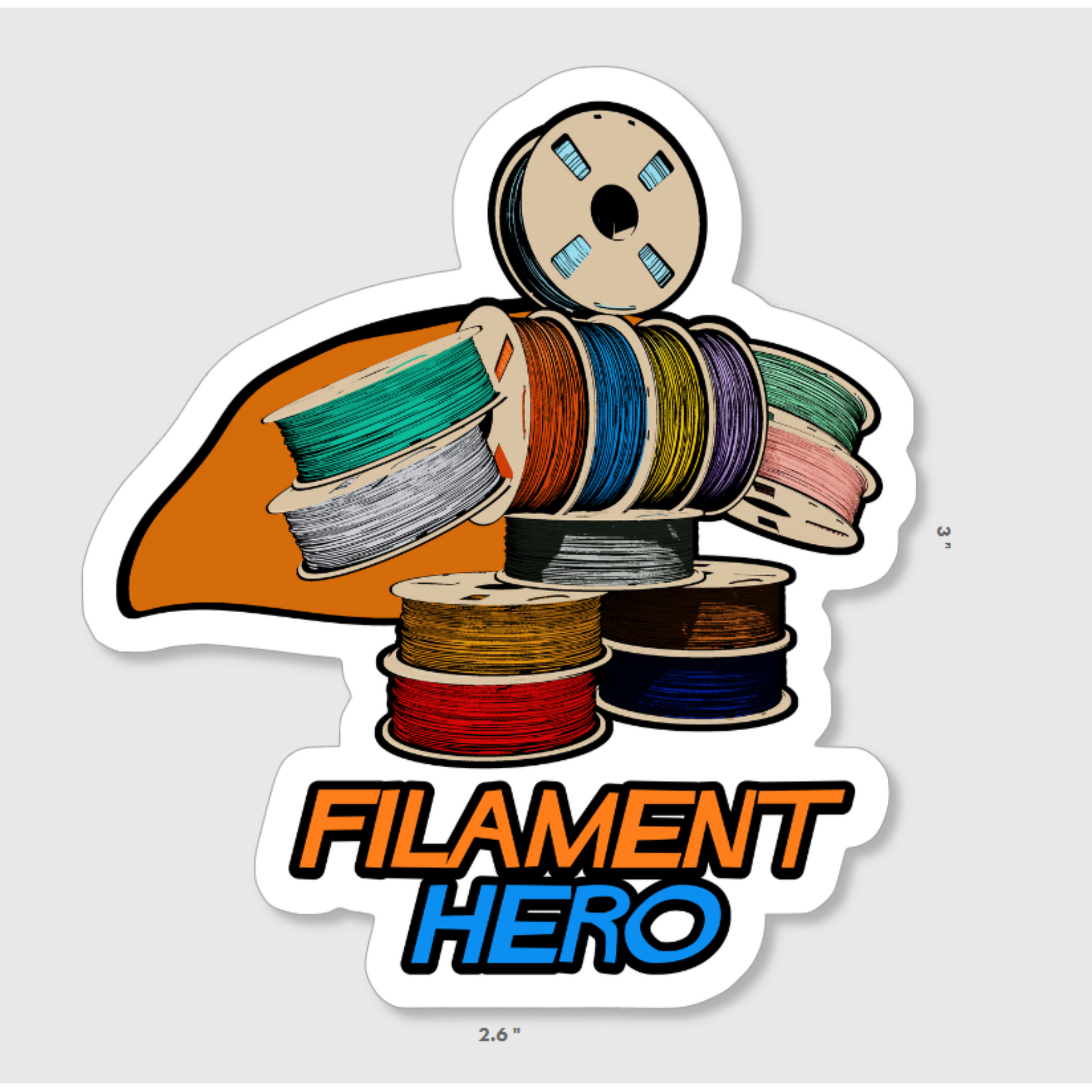 Filament Hero Sticker