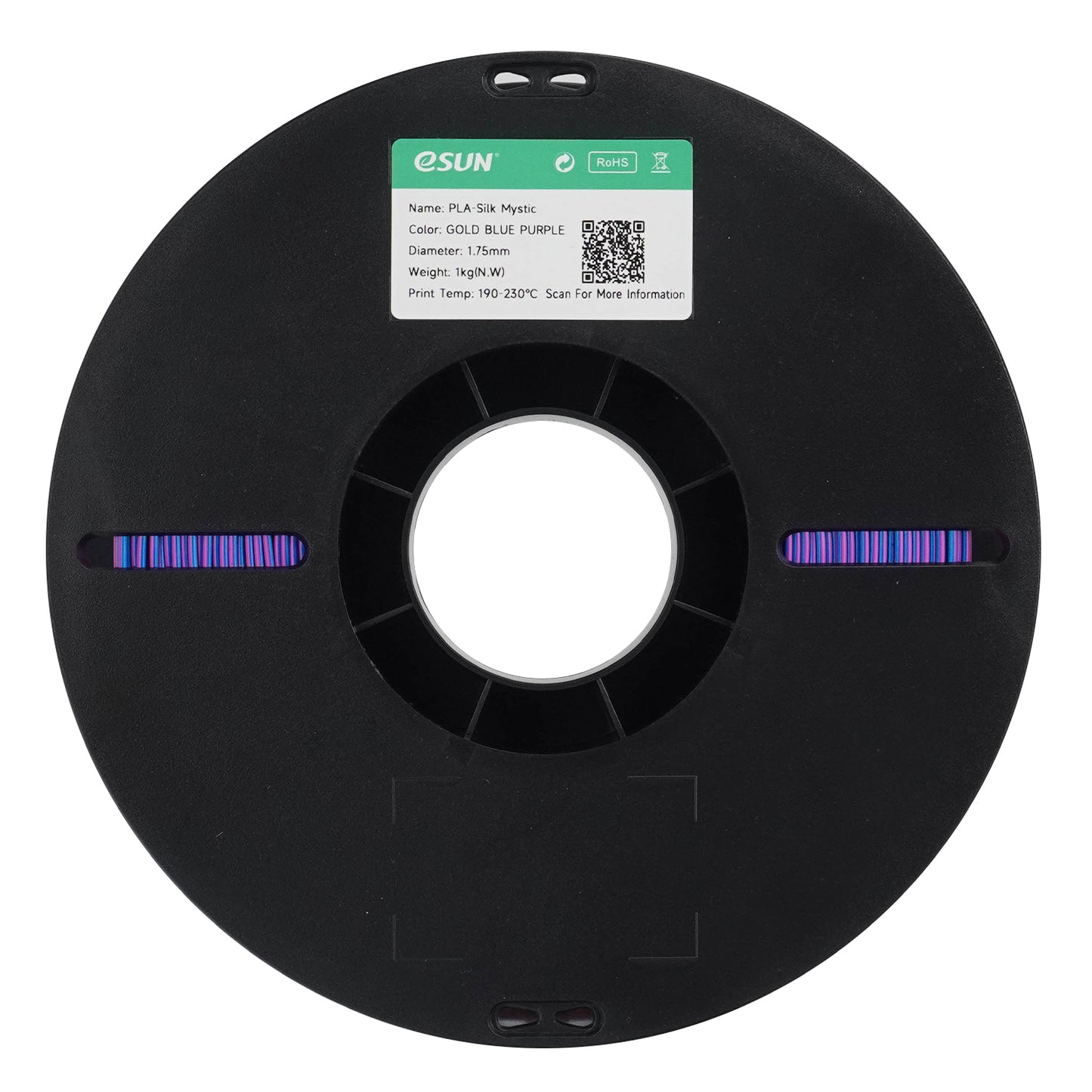 eSUN PLA-Silk Mystic color GOLD BLUE PURPLE 3D Printer Filament 1.75mm, 1kg.