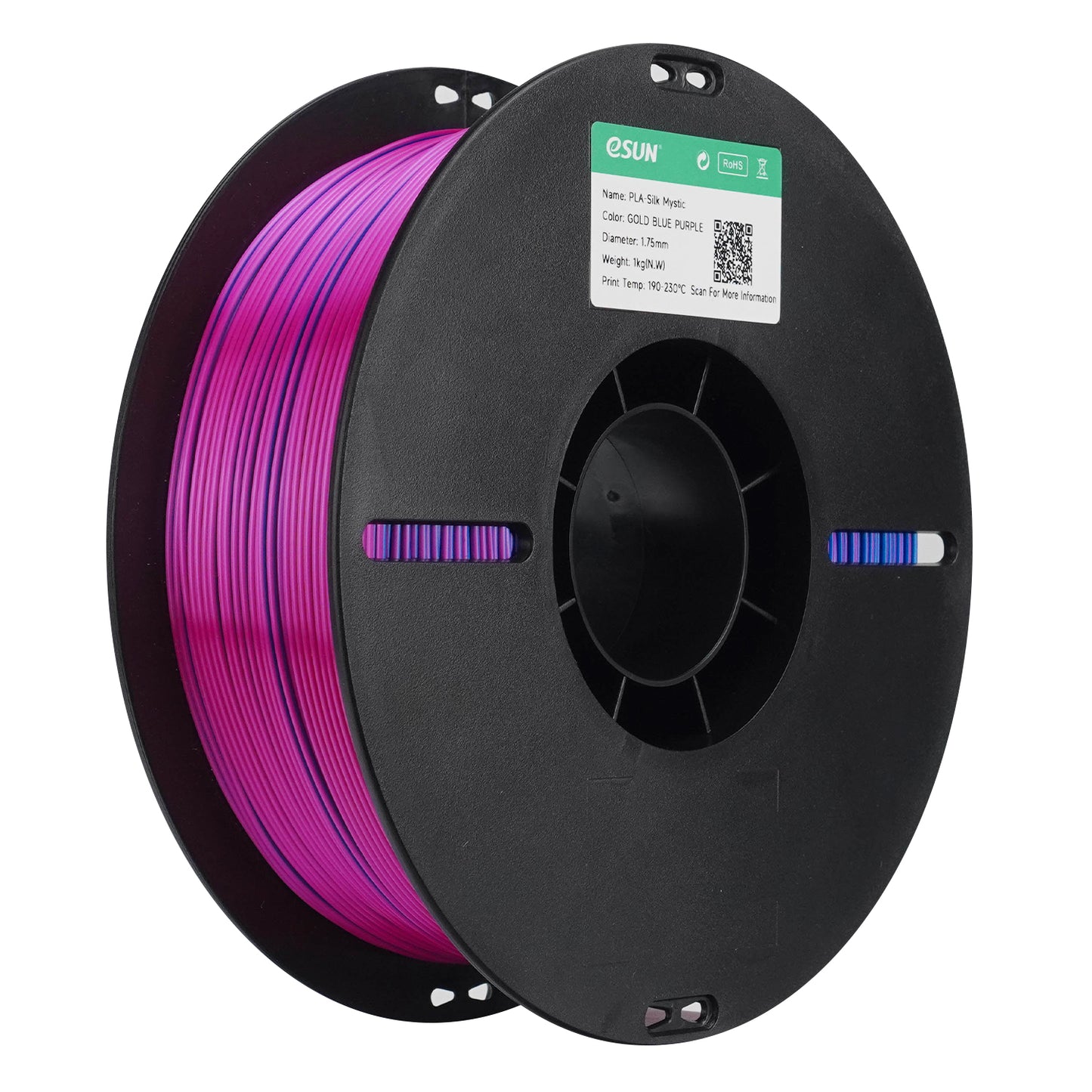 eSUN PLA-Silk Mystic color GOLD BLUE PURPLE 3D Printer Filament 1.75mm, 1kg.