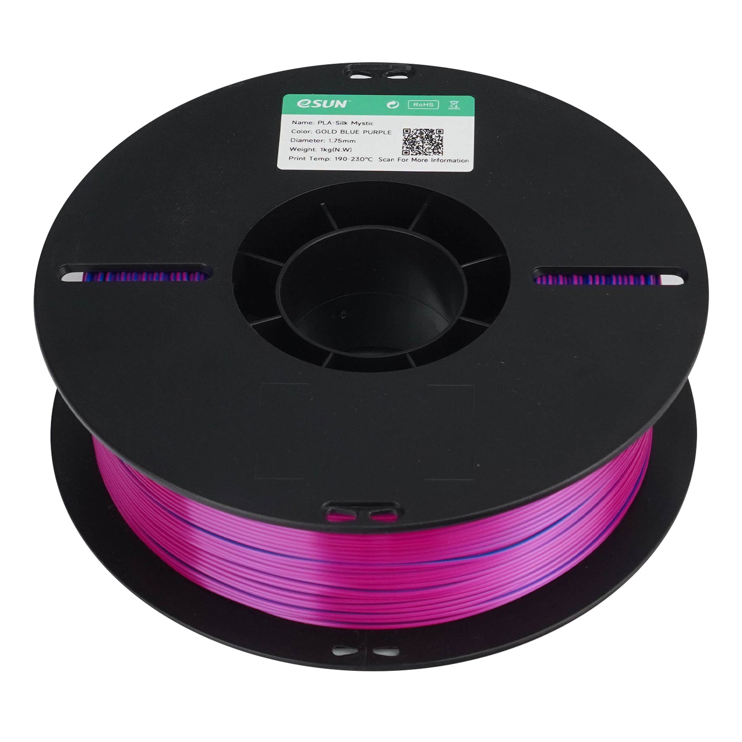 eSUN PLA-Silk Mystic color GOLD BLUE PURPLE 3D Printer Filament 1.75mm, 1kg.