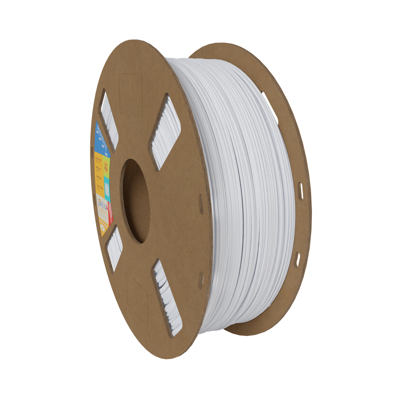 EurekaFil Ghost White 4043D 1.75mm PLA Filament 1kg