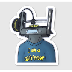 I Am a 3D Printer Sticker