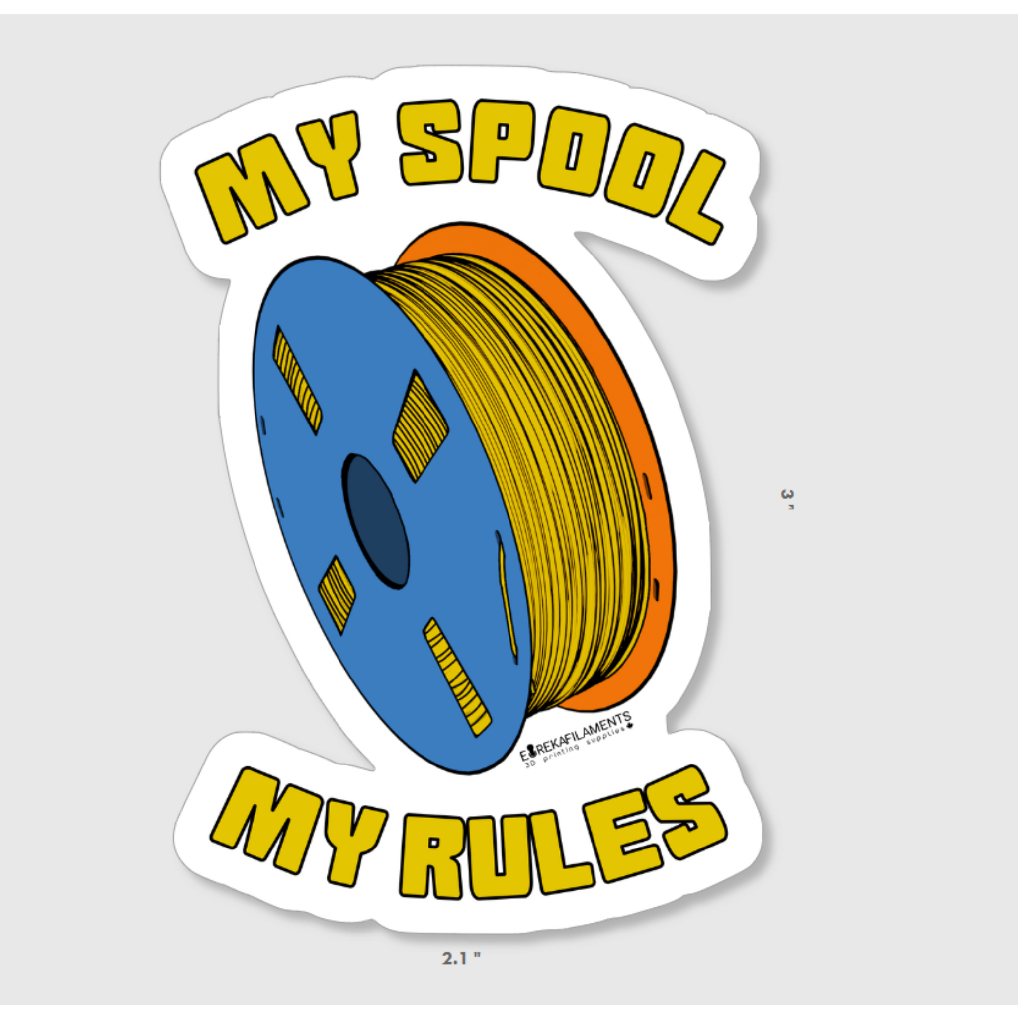 My Spool, My Rules Sticker