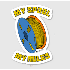 My Spool, My Rules Sticker
