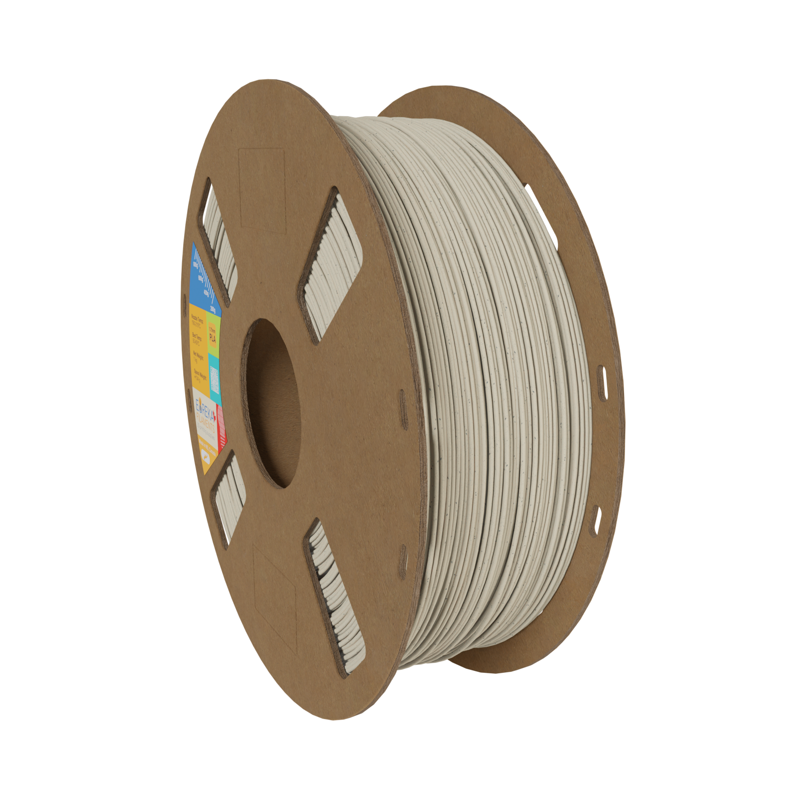 EurekaFil Marble White 4043D 1.75mm PLA Filament 1kg