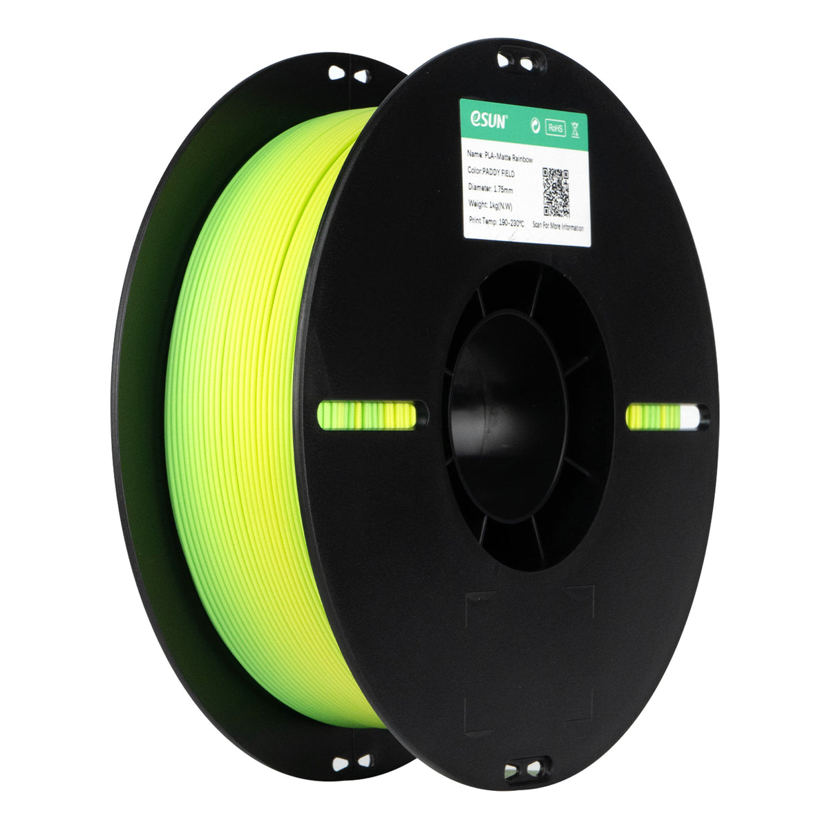 eSUN PLA-Matte Rainbow color PADDY FIELD  3D Printer Filament 1.75mm, 1kg.