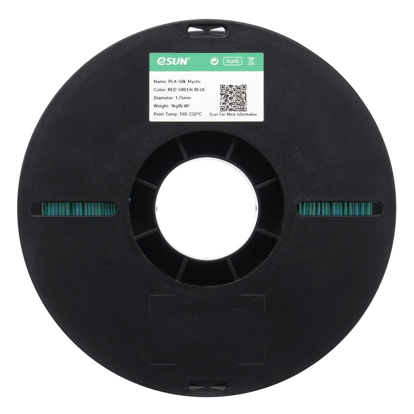 eSUN PLA-Silk Mystic color RED GREEN BLUE 3D Printer Filament 1.75mm, 1kg.