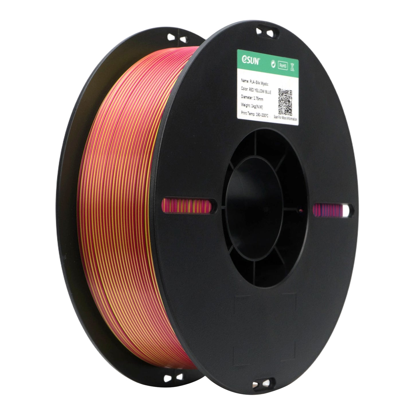 eSUN PLA-Silk Mystic color RED YELLOW BLUE 3D Printer Filament 1.75mm, 1kg.