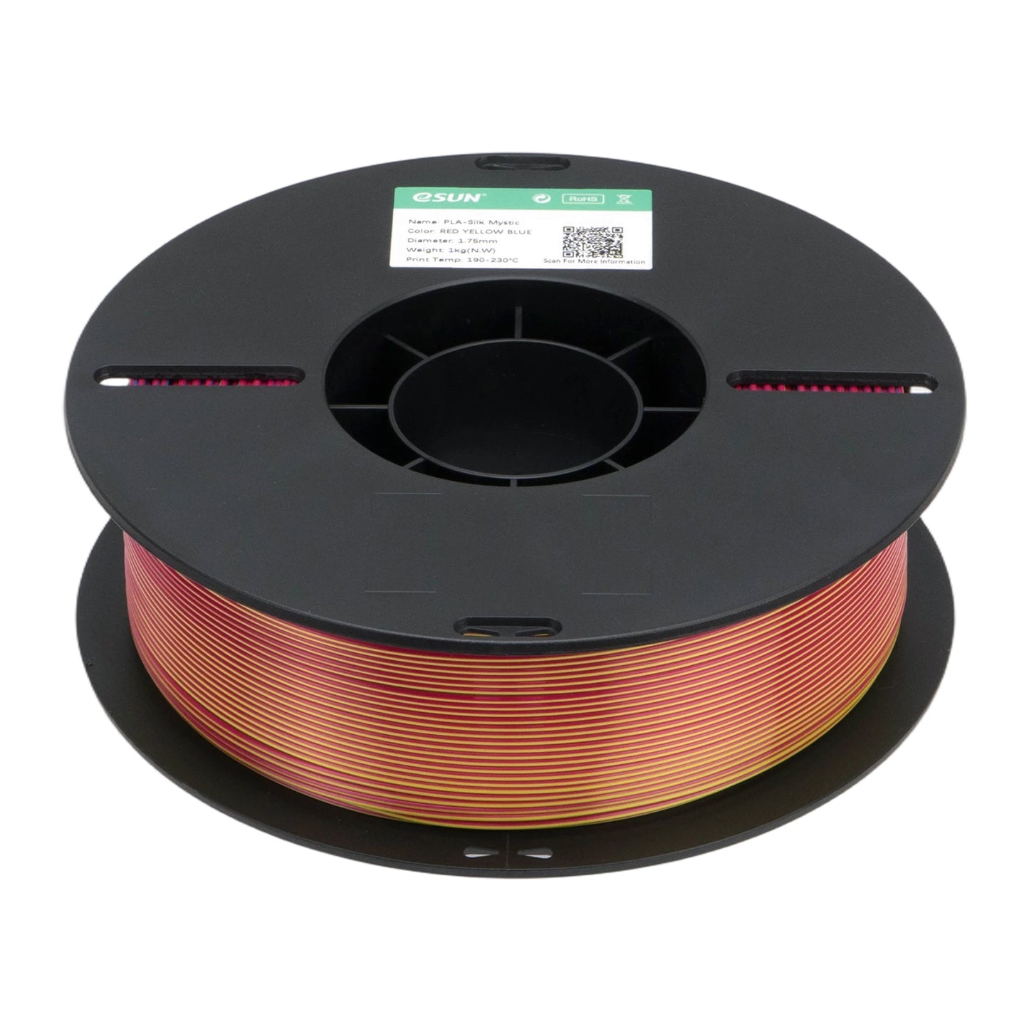 eSUN PLA-Silk Mystic color RED YELLOW BLUE 3D Printer Filament 1.75mm, 1kg.