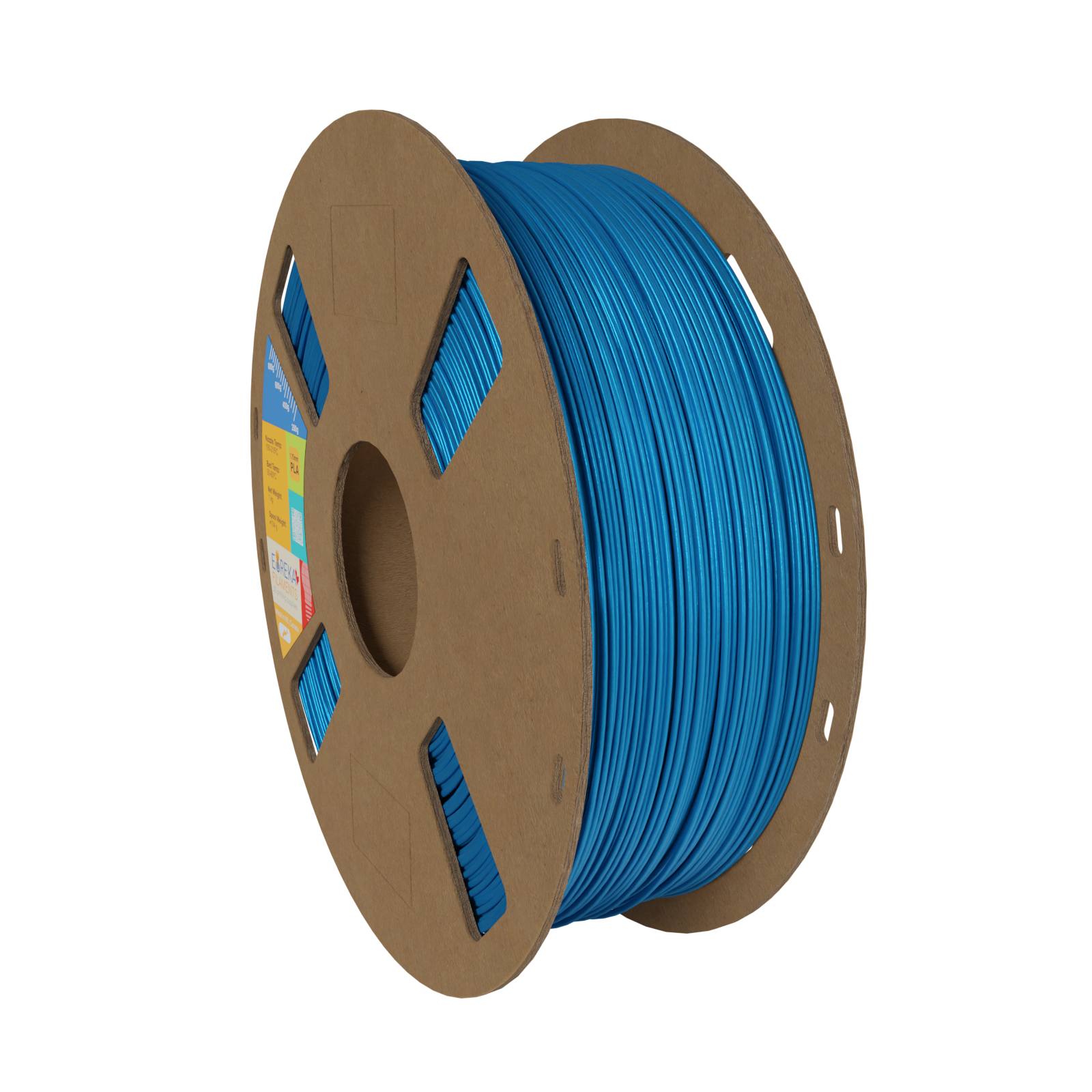 EurekaFil Blue Silk 4043D 1.75mm PLA Filament 1kg